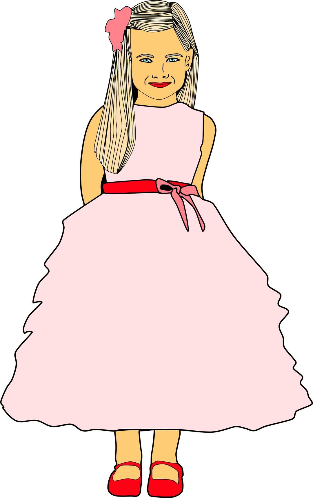 Cute Dressed Up Girl png transparent