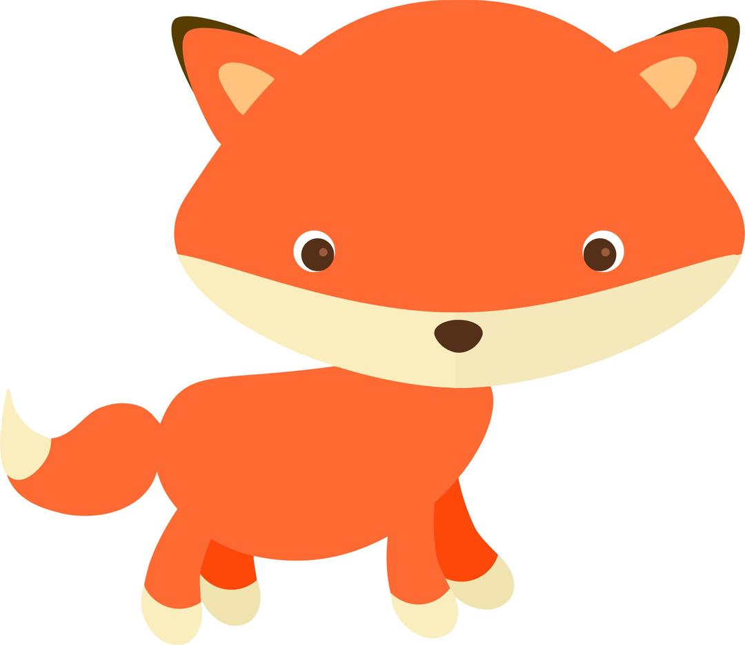 Cute Fox Without Background png transparent