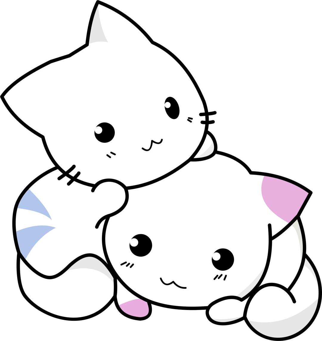 Cute Kittens Playing png transparent