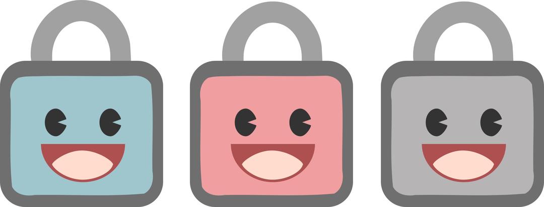 Cute lock icons png transparent