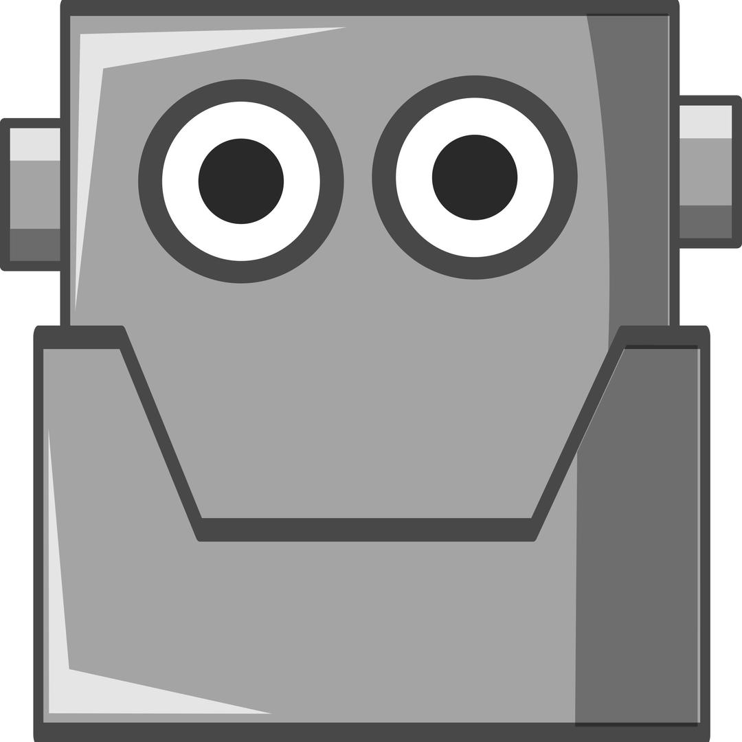 Cute Robot Head (Same Eyes) png transparent
