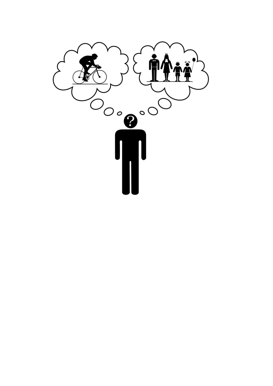 Cycling versus family png transparent
