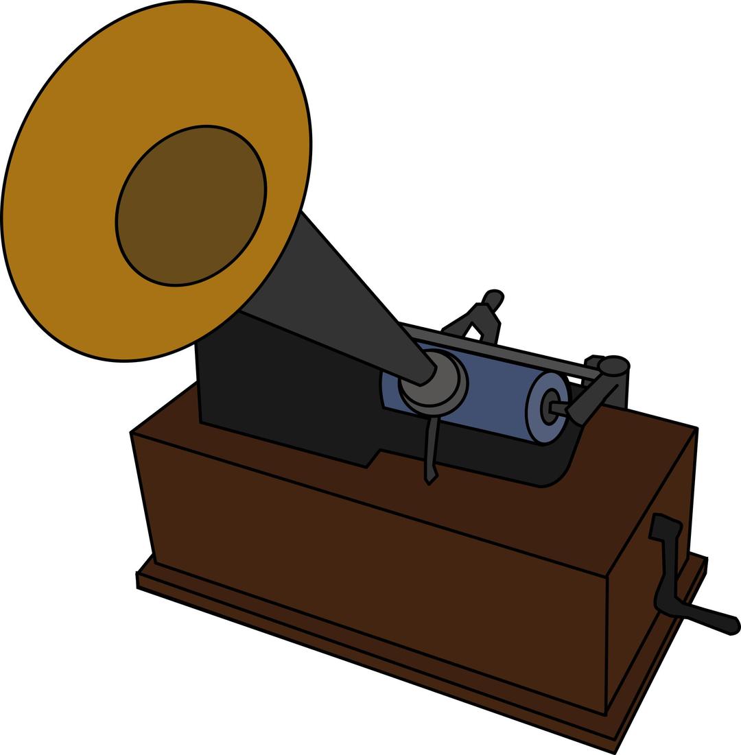 Cylinder Phonograph png transparent