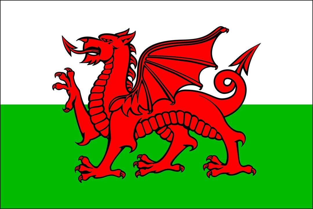 Cymru Flag (Wales) png transparent