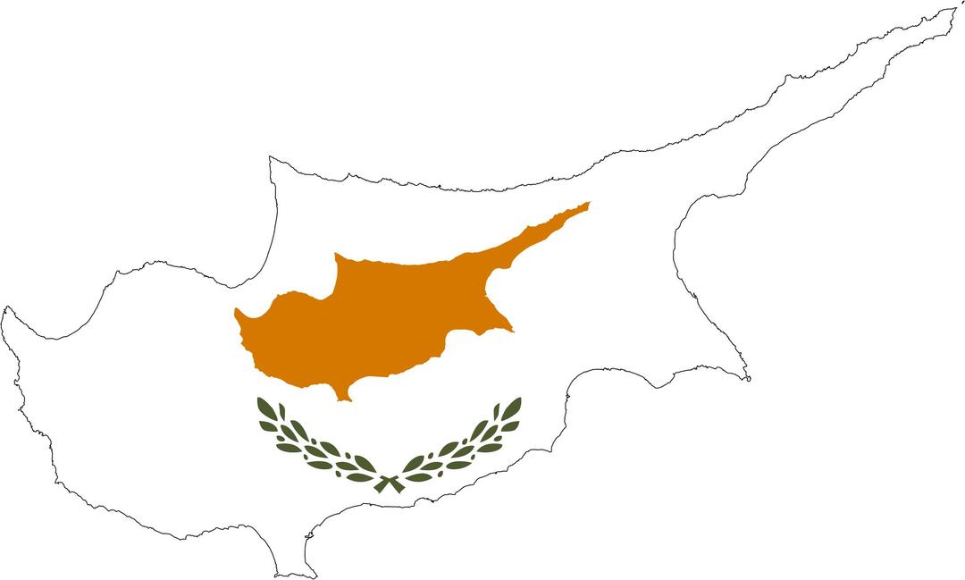 Cyprus Map Flag png transparent