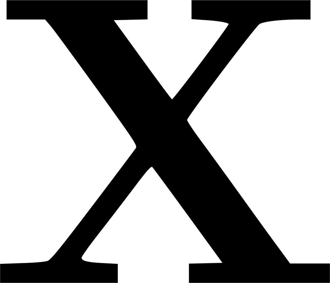 Cyrillic letter X png transparent