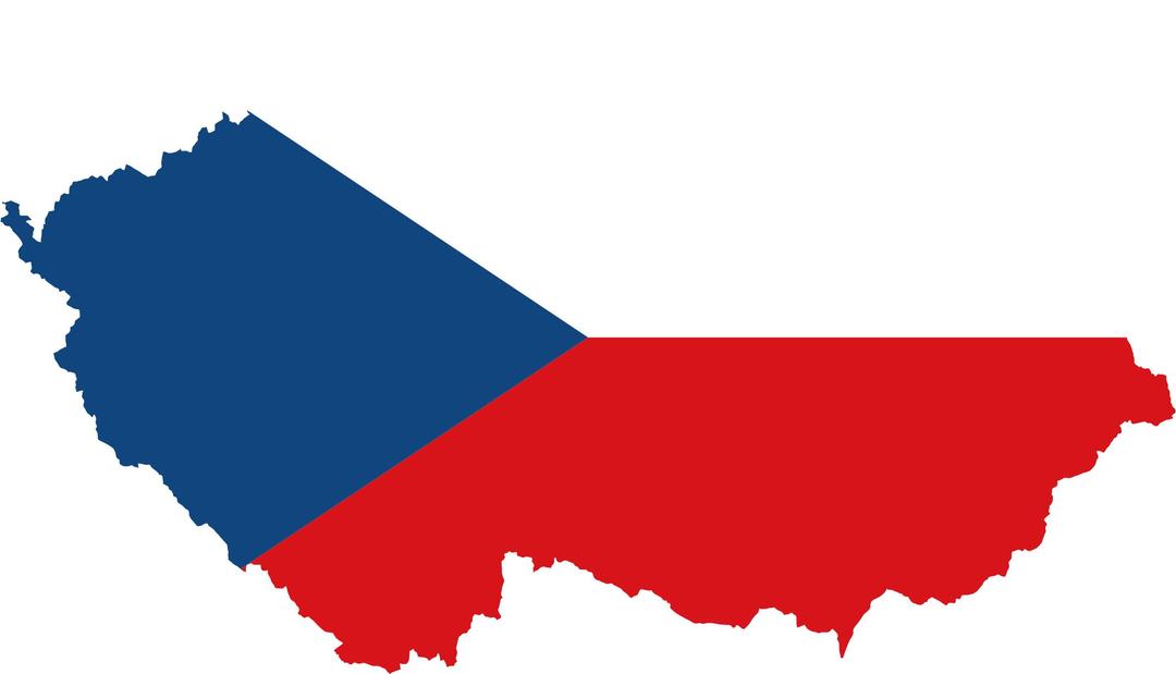 Czech Republic Map Flag png transparent
