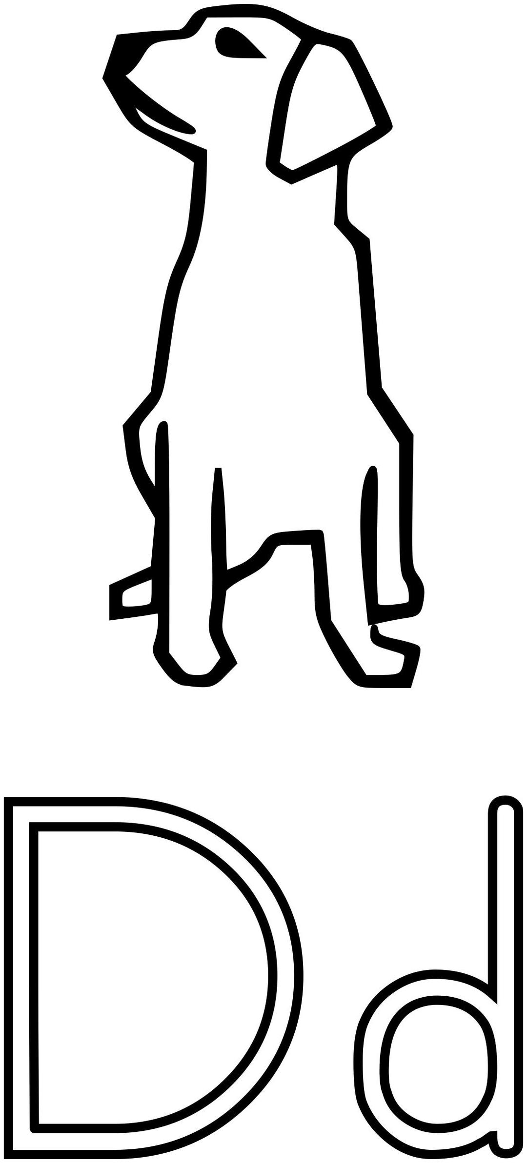 D Is For Dog png transparent