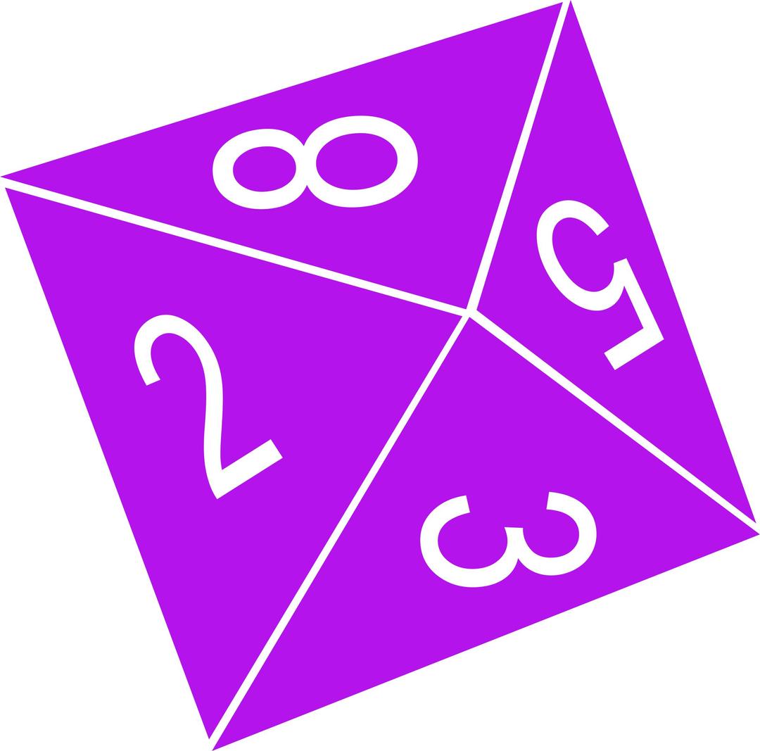 D8 (Eight Sided) Dice png transparent