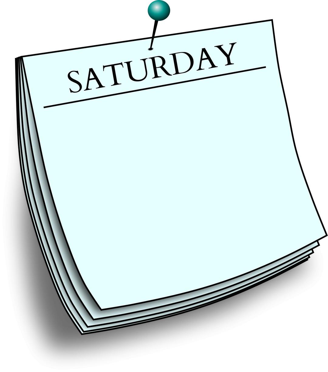 Daily note - Saturday png transparent