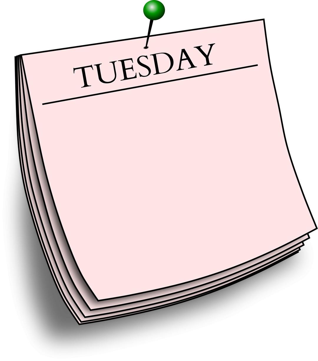 Daily note - Tuesday png transparent