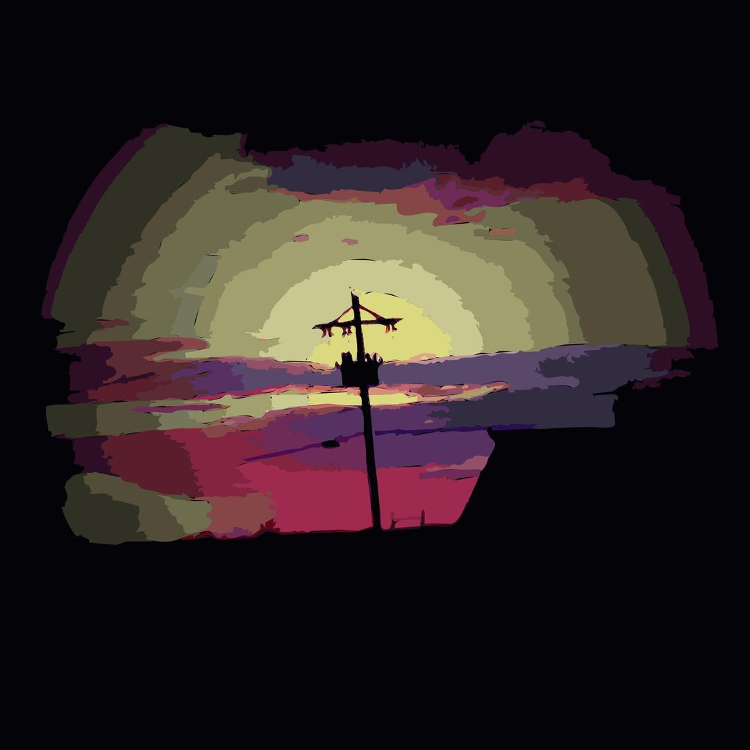 Daily Sketch Barn sunset png transparent