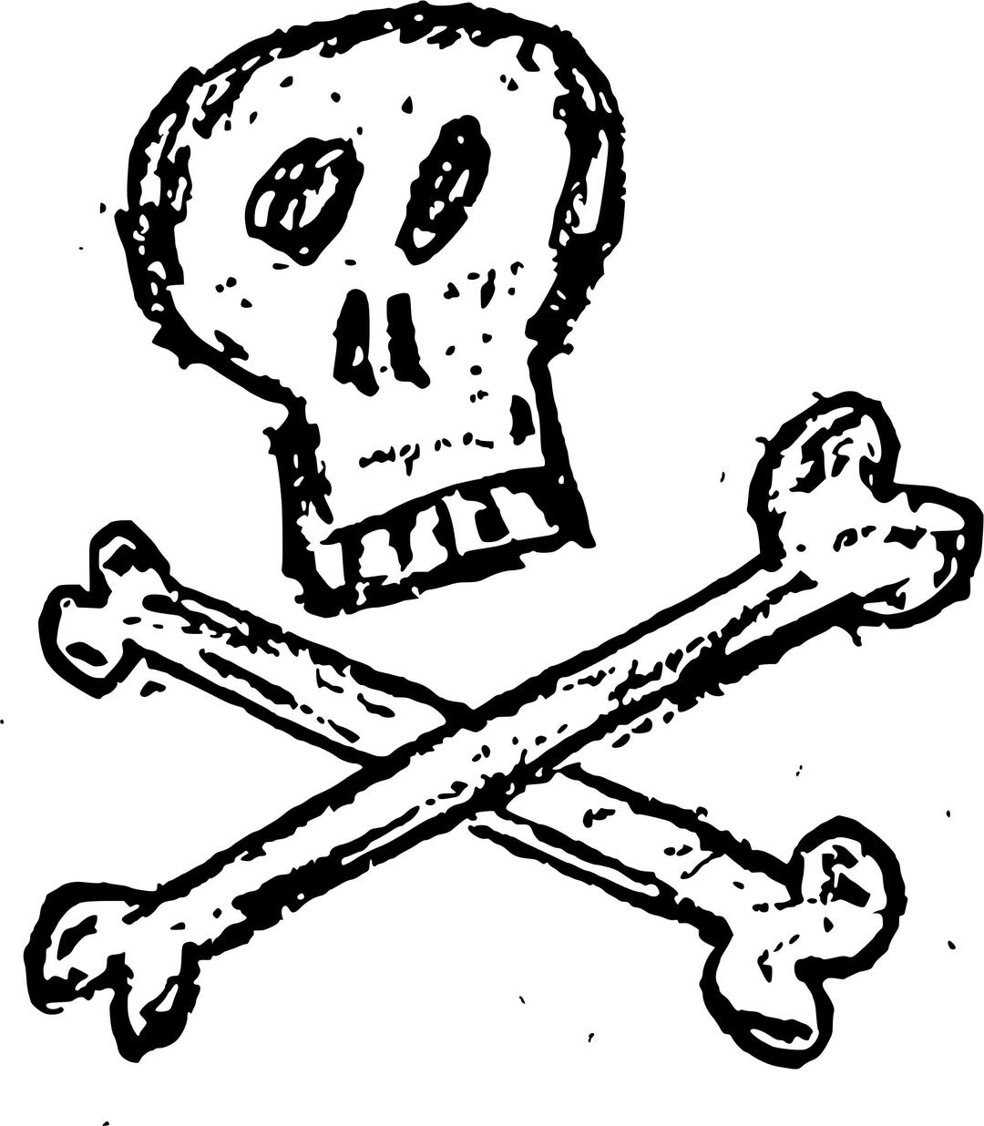 DailySketch 14: Skull & Bones ?
 png transparent