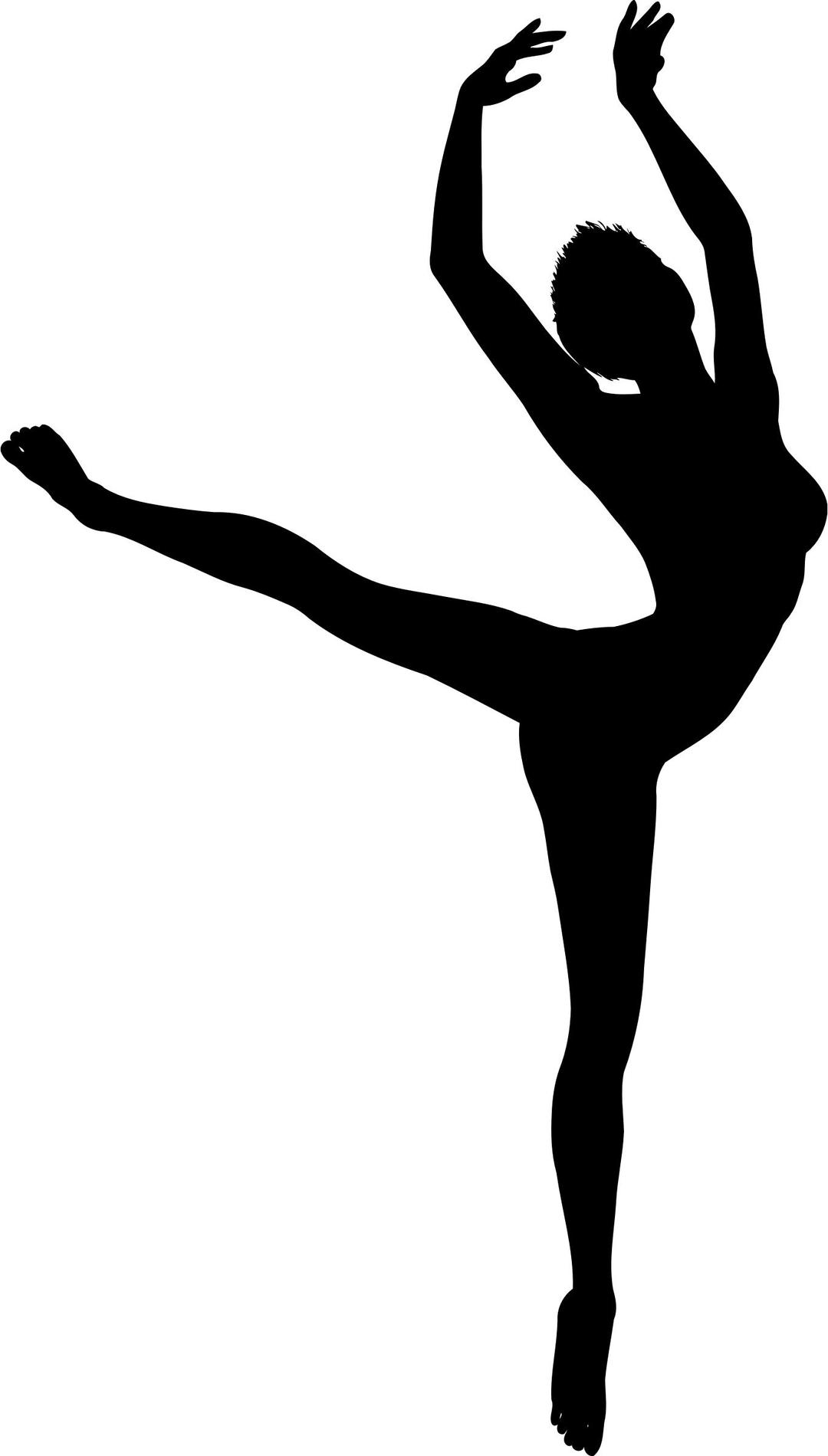 Dancer silhouette 2 png transparent