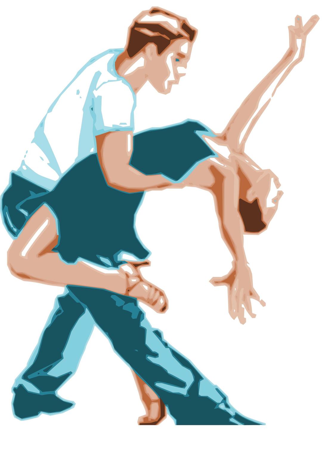 Dancers in Two-Tone Color png transparent