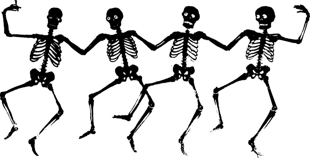 dancing skeletons png transparent