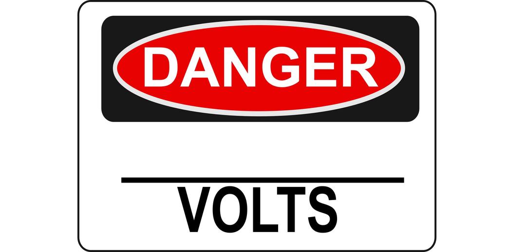 Danger - (Blank) Volts (Alt 2) png transparent