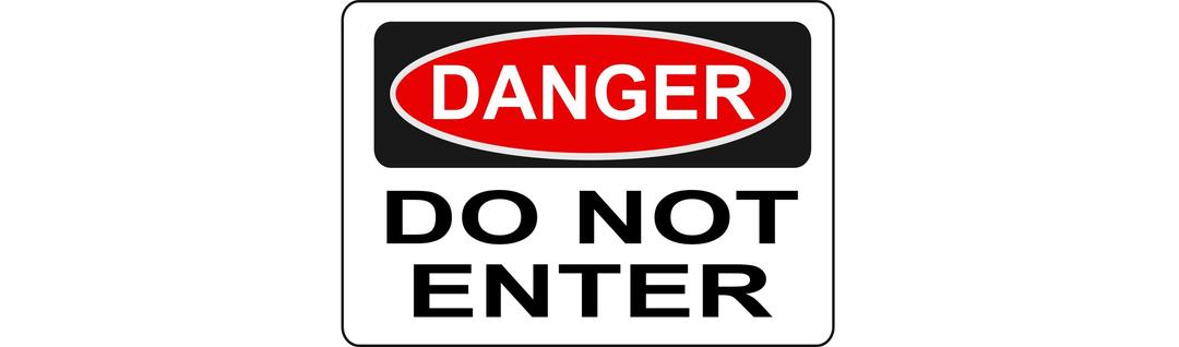 Danger - Do Not Enter png transparent