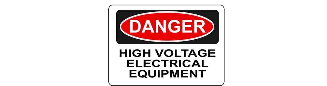 Danger - High Voltage Electrical Equipment png transparent