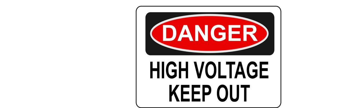 Danger - High Voltage Keep Out png transparent