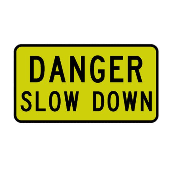 Danger Slow Down Sign png transparent