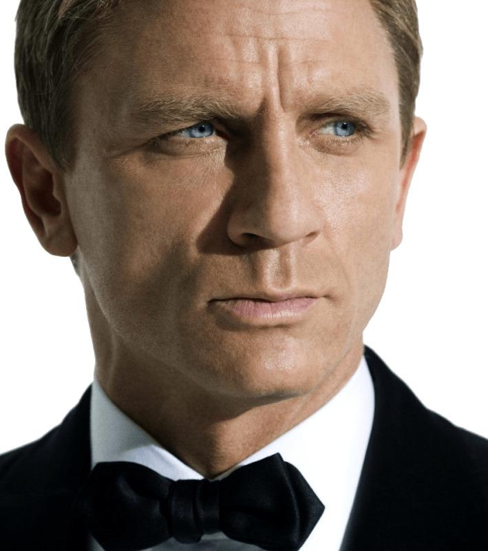Daniel Craig Close Up James Bond png transparent