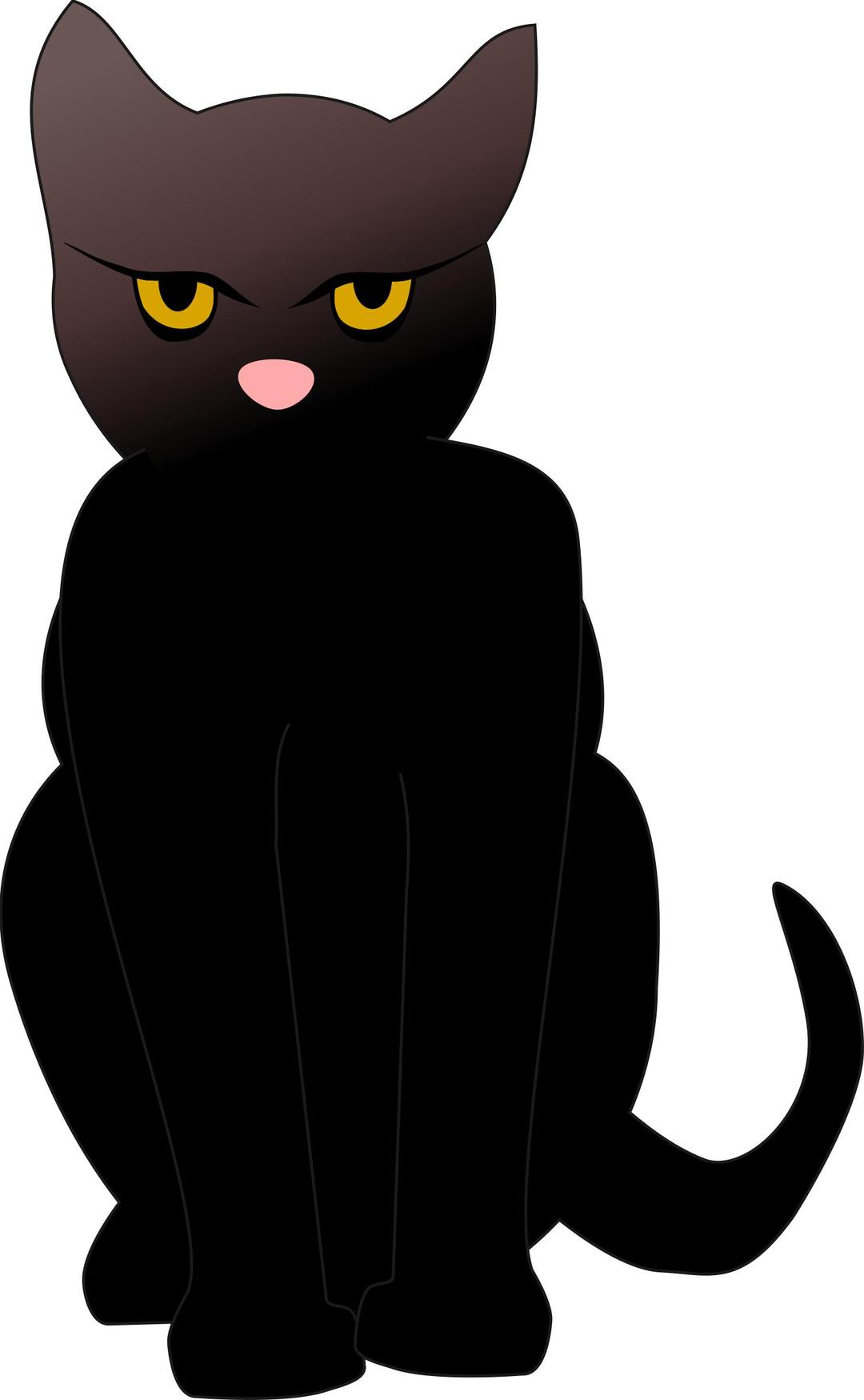 dark cat png transparent