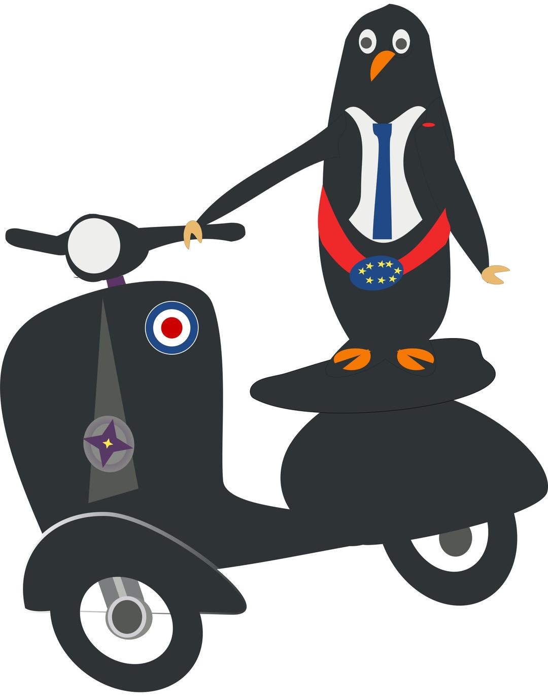 Darling on scooter png transparent