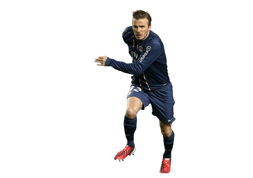 David Beckham Sprint png transparent