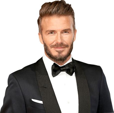 David Beckham Suit Close Up png transparent