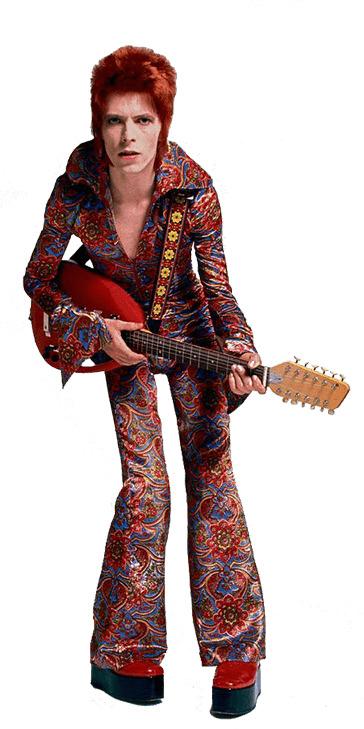 David Bowie Playing Guitar png transparent