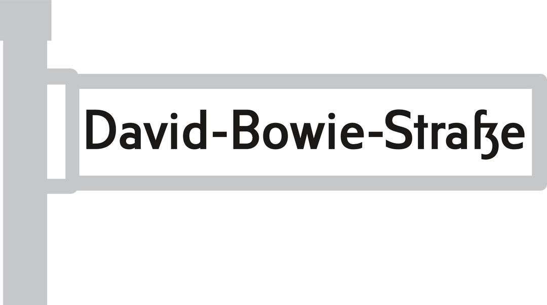 David-Bowie-Straße png transparent