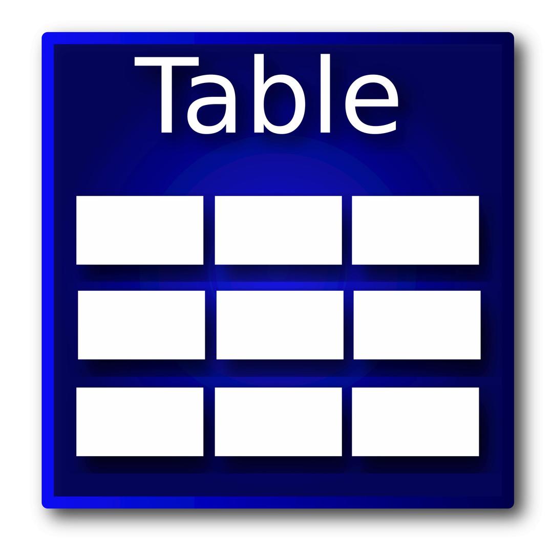 db tables png transparent