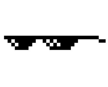 Deal With It Glasses Small png transparent
