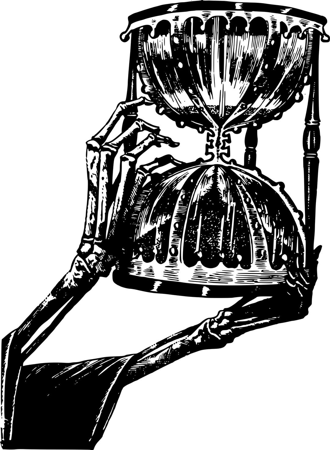 Death and the Hour Glass png transparent