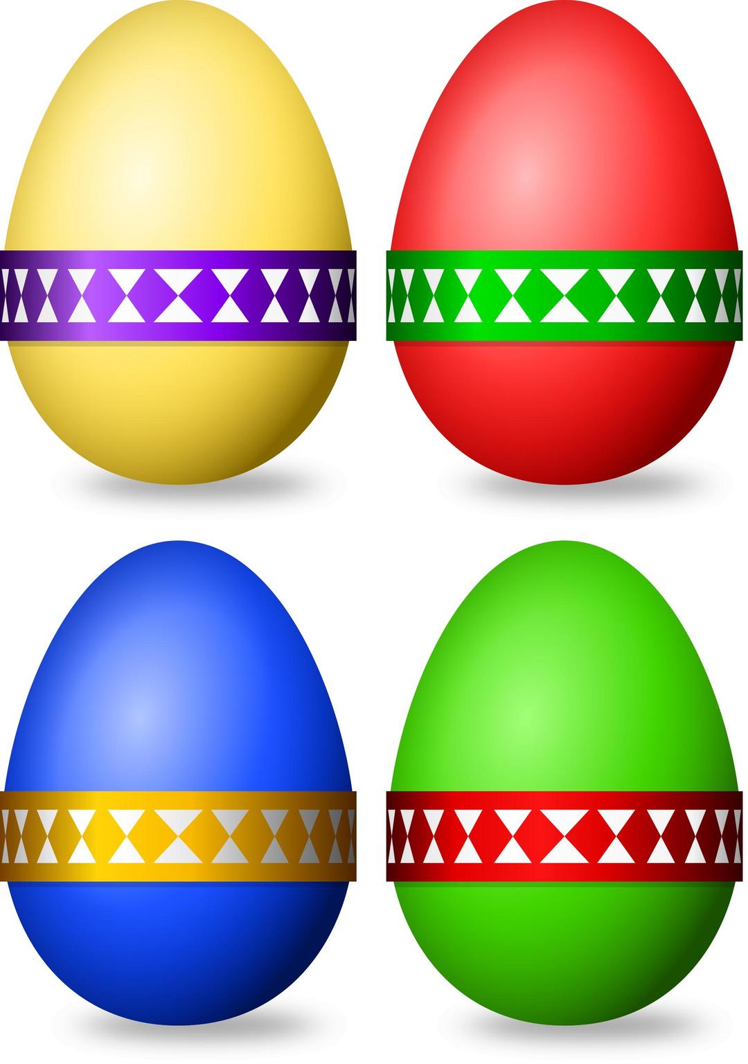 Decorated Eggs png transparent