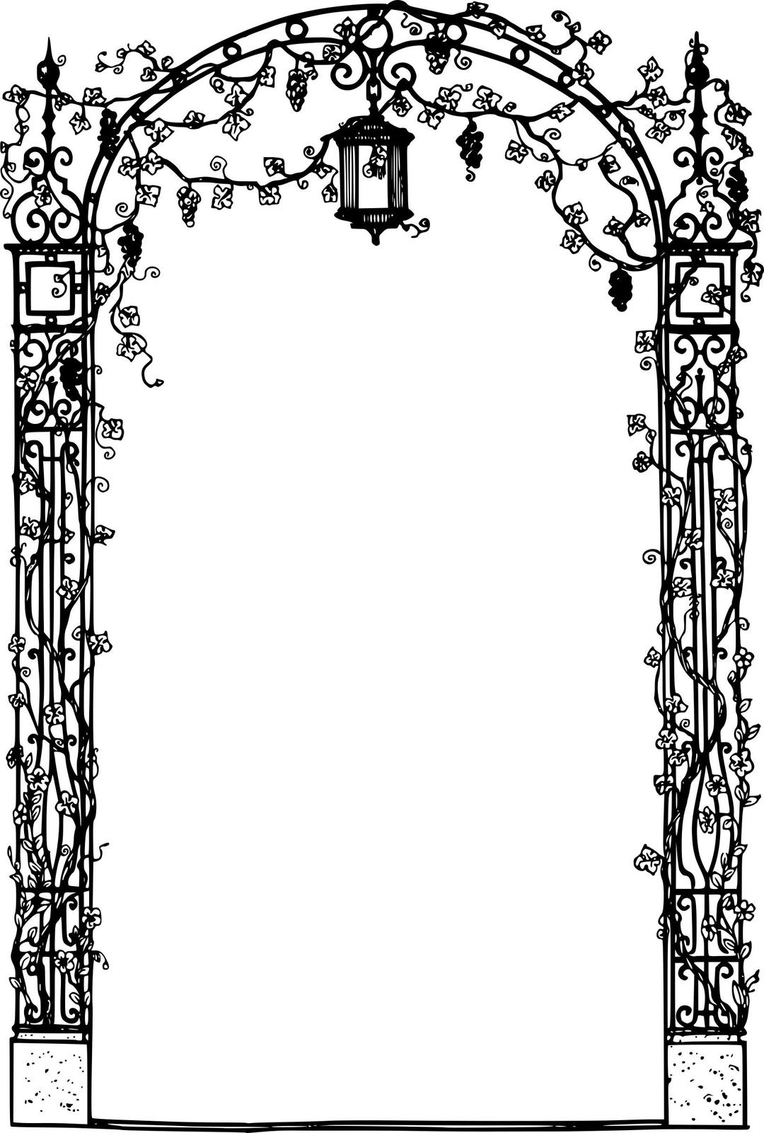 Decorative Arch Frame png transparent