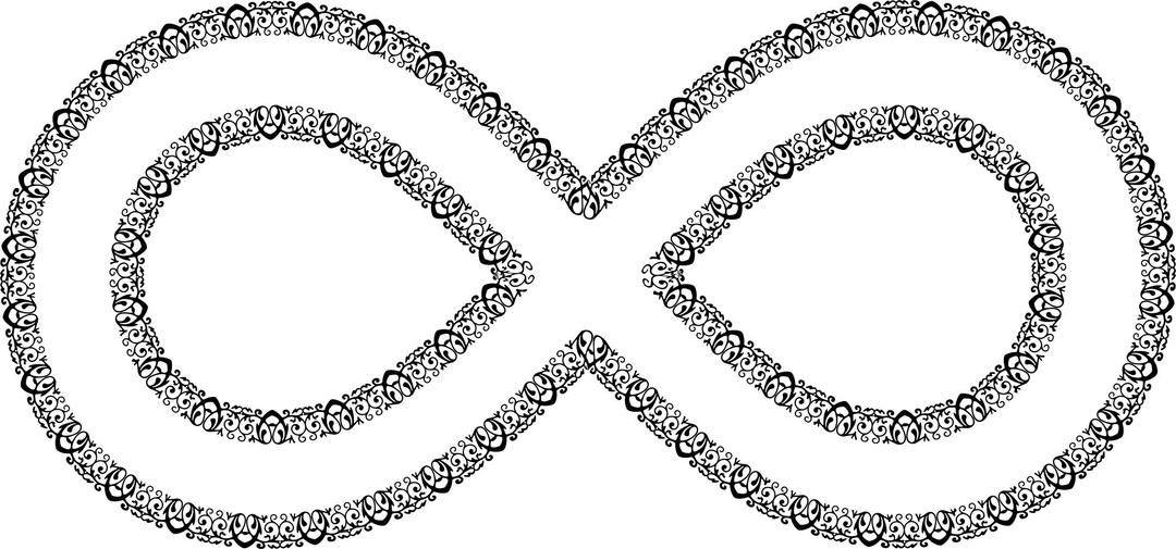 Decorative Ornamental Infinity Symbol png transparent