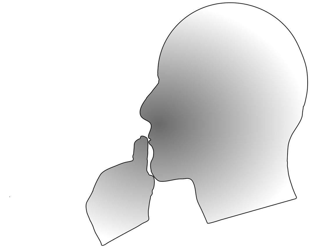 Deep thinking or reflecting png transparent