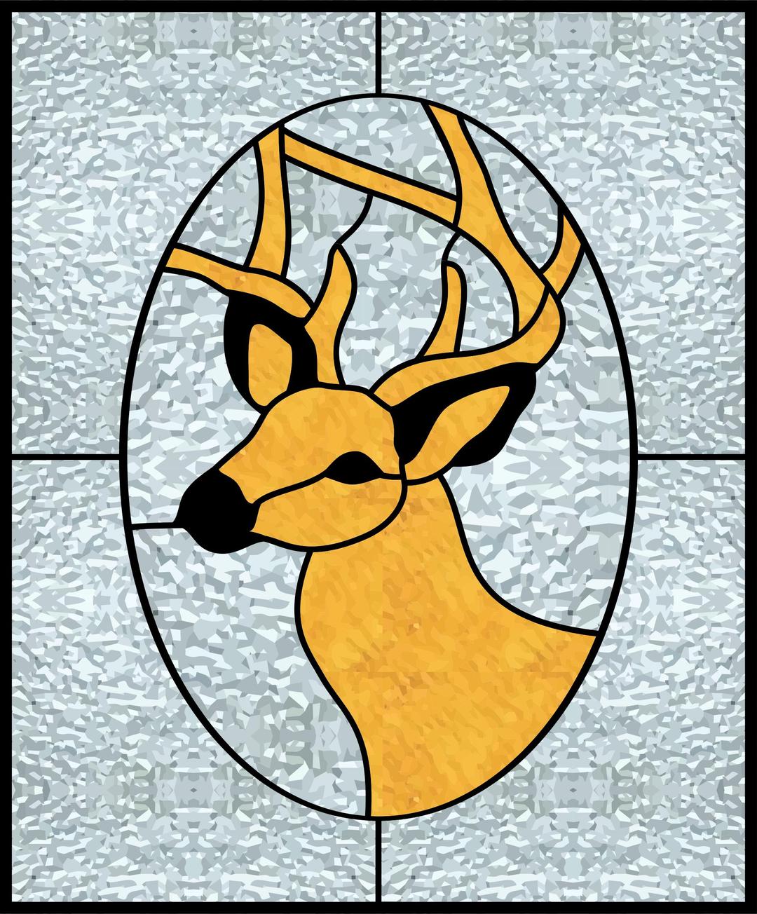 Deer Stained Glass png transparent