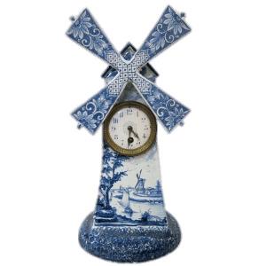 Delft Windmill Clock png transparent
