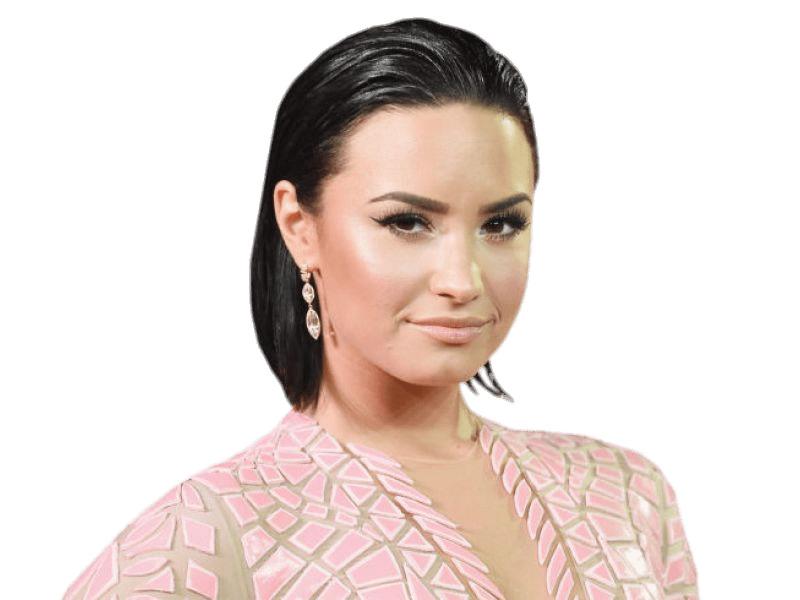 Demi Lovato In Pink Outfit png transparent