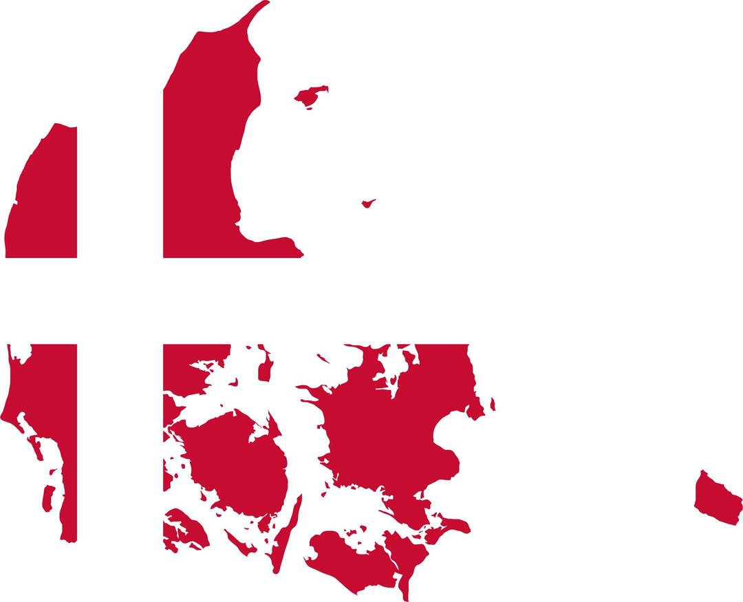 Denmark Map Flag png transparent