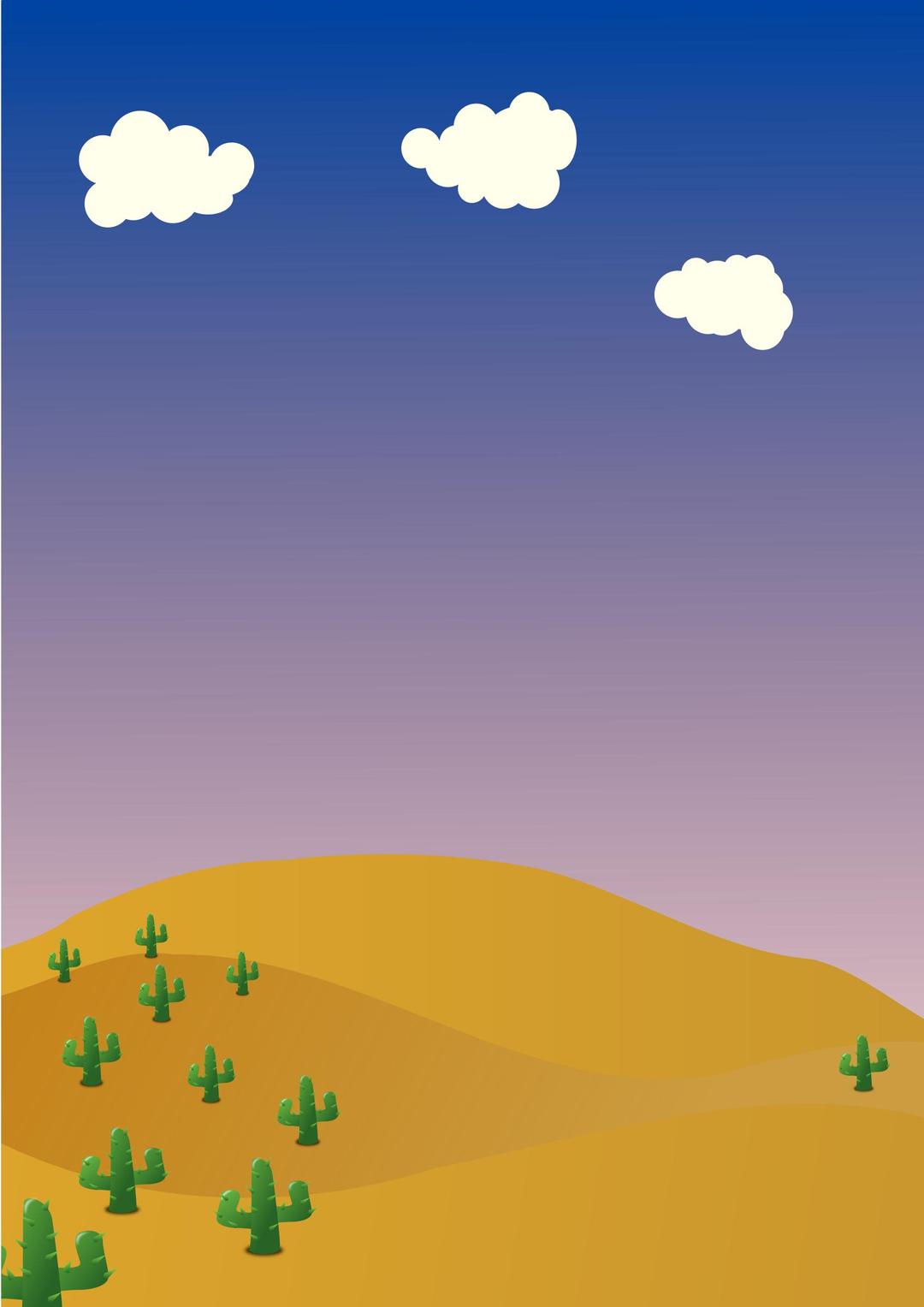 Desert background png transparent