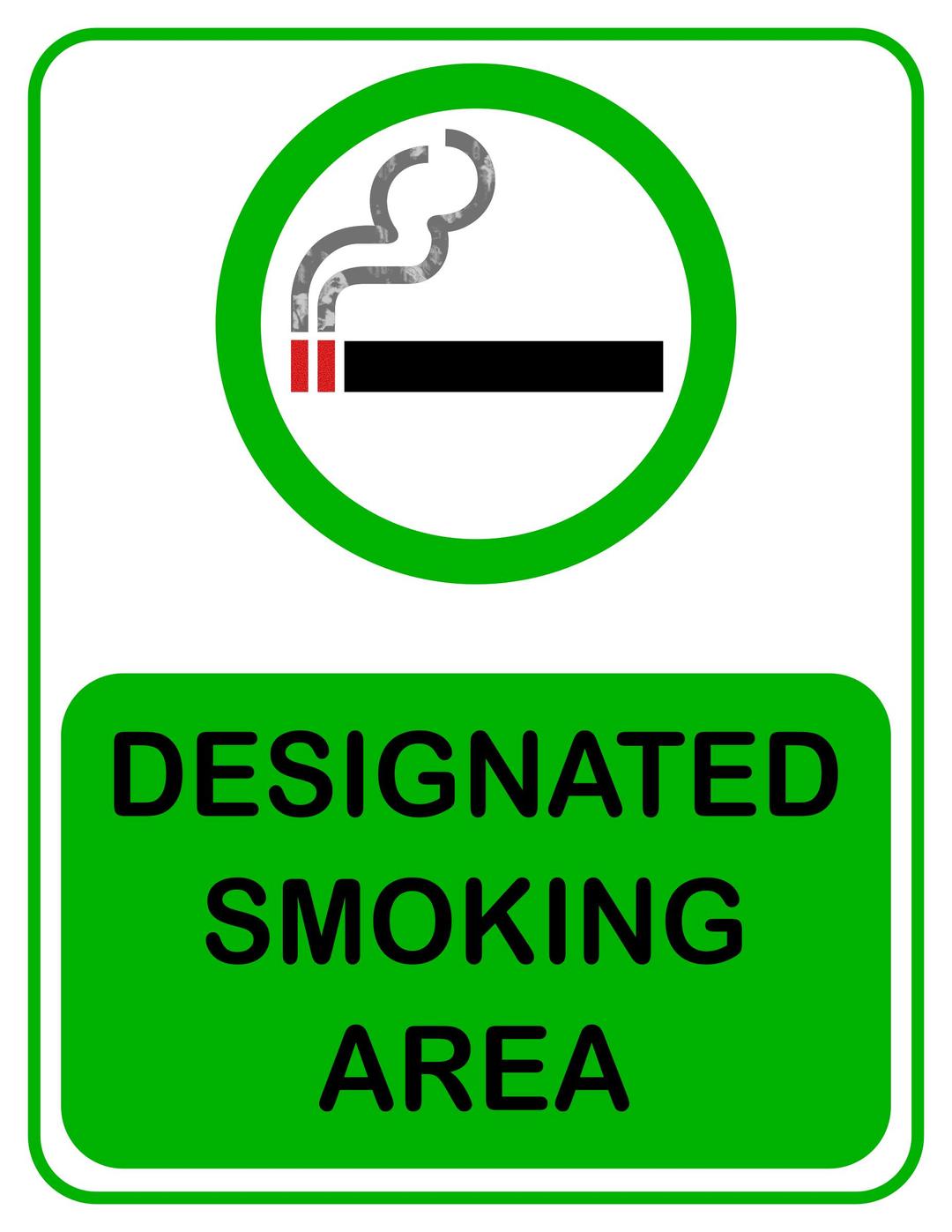 Designated Smoking Area png transparent