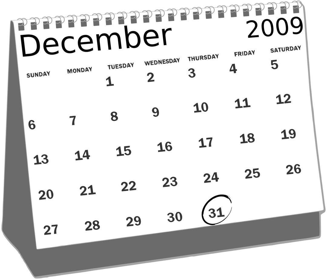Desk Calendar png transparent