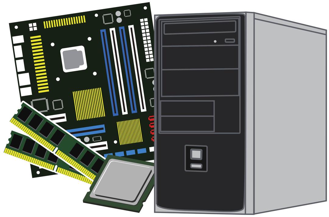 Desktop computer parts png transparent
