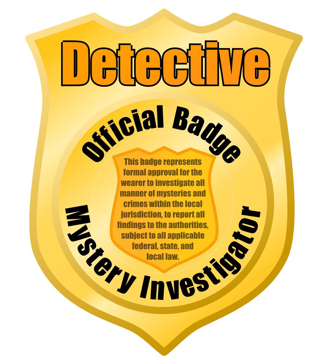 Detective or Police badge Remix png transparent