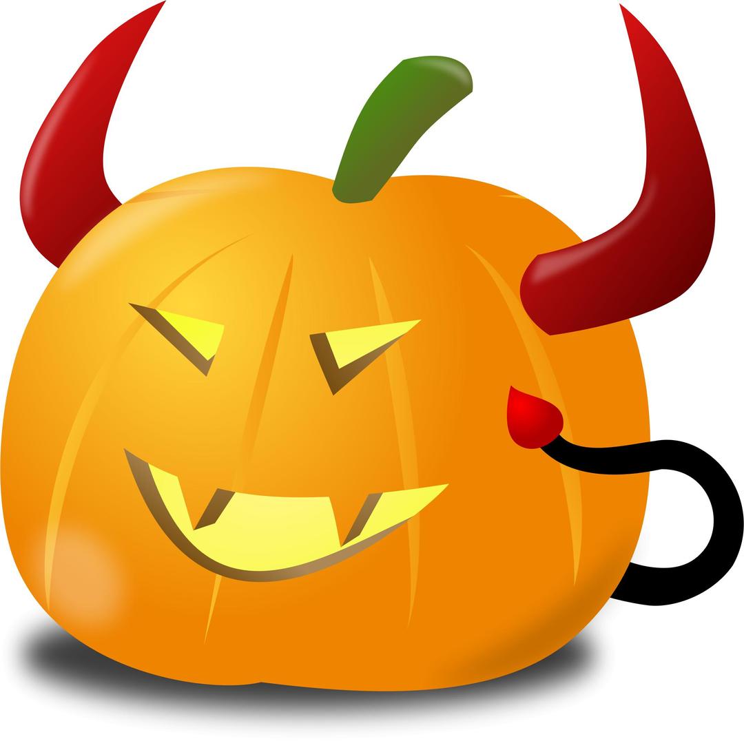 Devil pumpkin png transparent