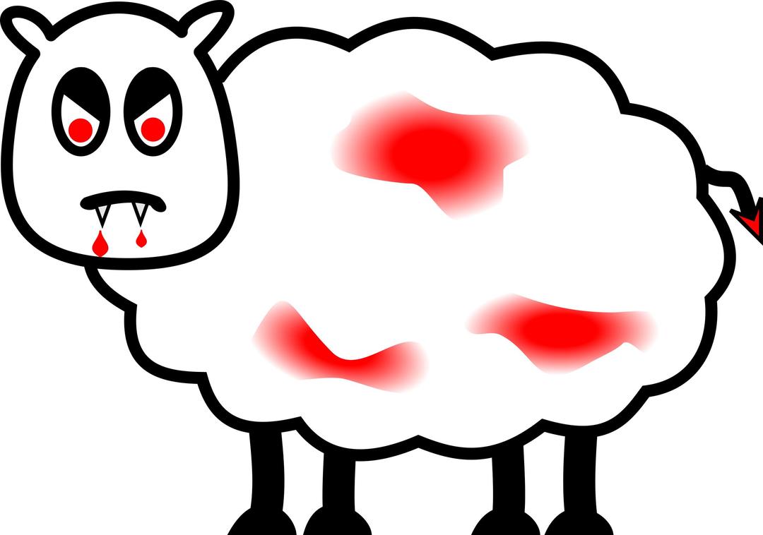 Devilish sheep png transparent
